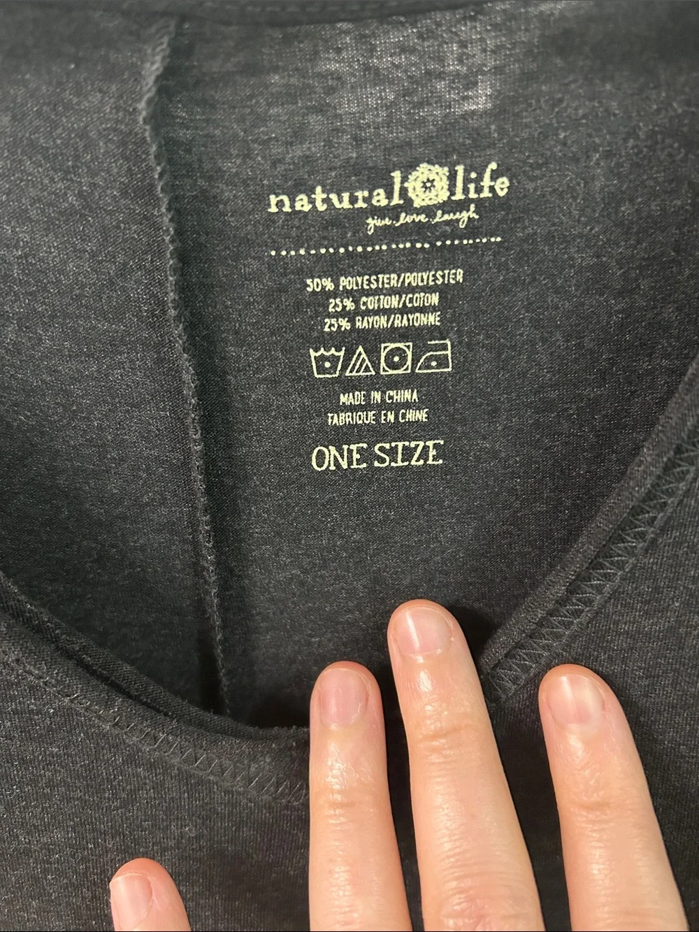 NWOT Natural Life one size Wide-Leg V-Neck Jumpsuit - Picture 8 of 10
